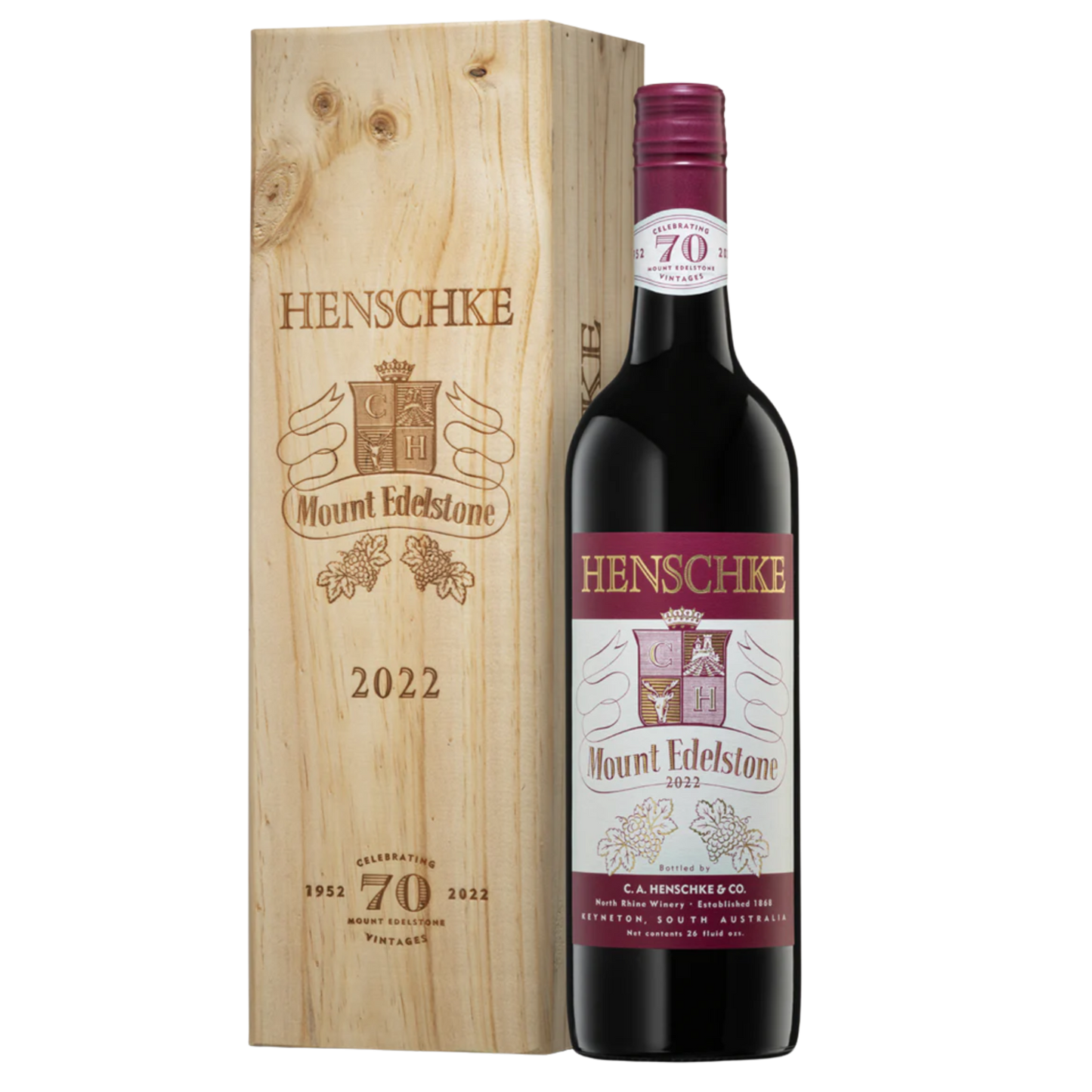 Henschke Mount Edelstone Shiraz 2022 70th Anniversary 750ml