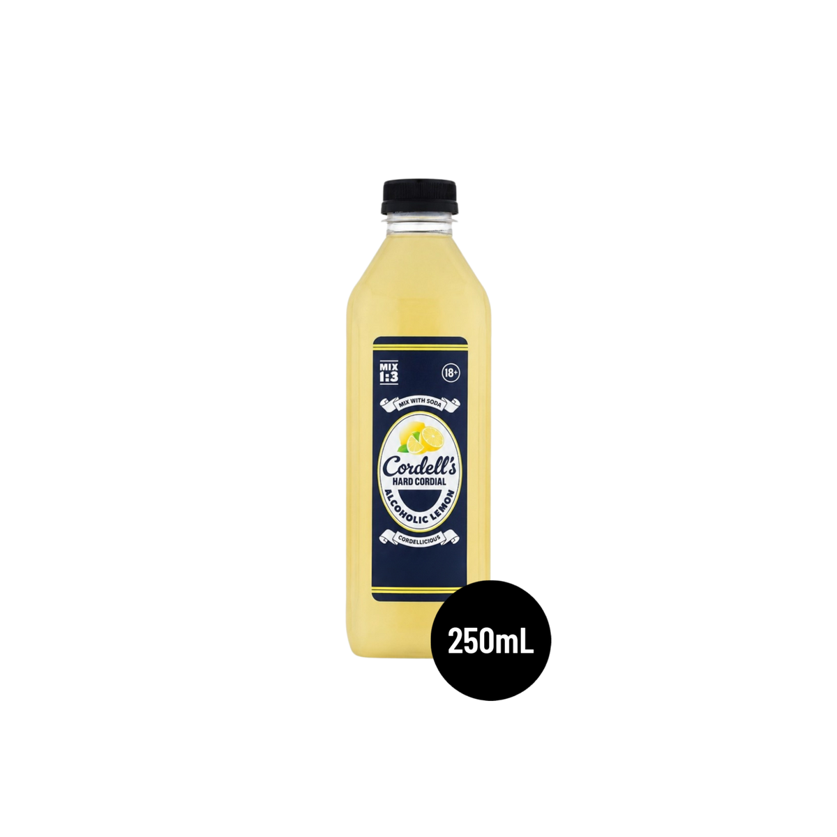 Cordells Alcoholic Lemon Cordial 250ml
