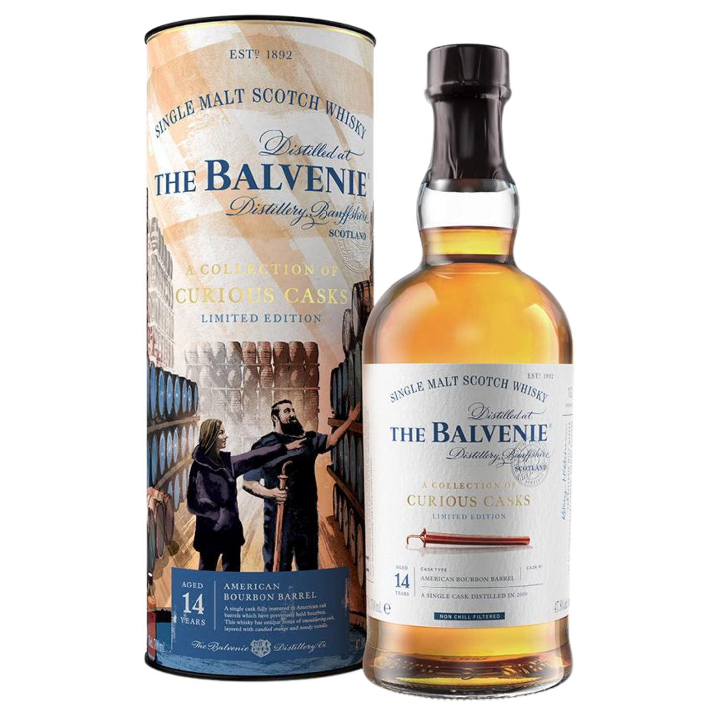 Balvenie 14yo Curious Casks Bourbon Barrel Whisky 700ml