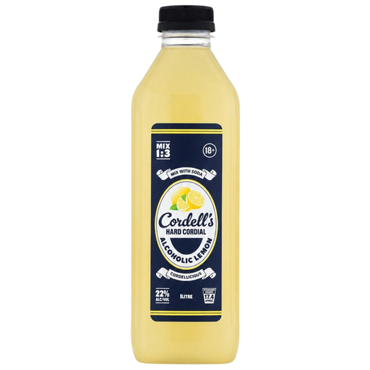 Cordells Alcoholic Lemon Cordial 1L